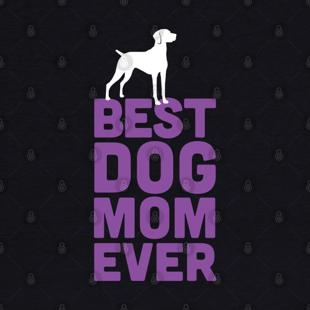 Best Hungarian Vizsla Dog Mom Ever - Purple Dog Lover Gift by Elsie Bee Designs